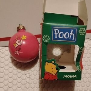 1997 Disney Pooh Pink Holiday Ornament